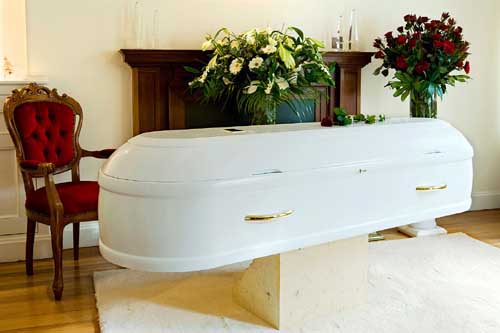 caskets and coffins. A coffin - also known as a