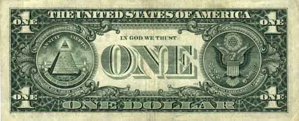 20 dollar bill secrets. The US One Dollar Bill depicts