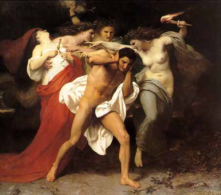 In Greek mythology the Erinyes or Eumenides (the Romans called them the 