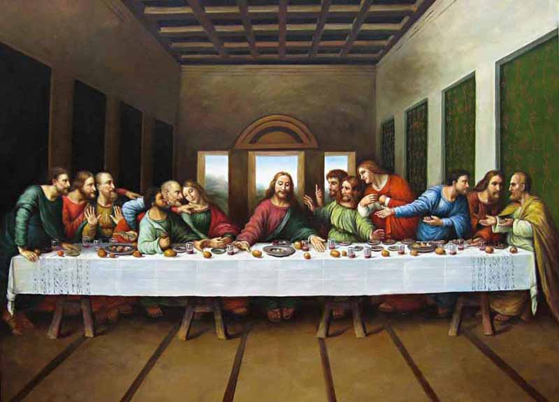 Apostles Of Jesus. the last meal Jesus shared