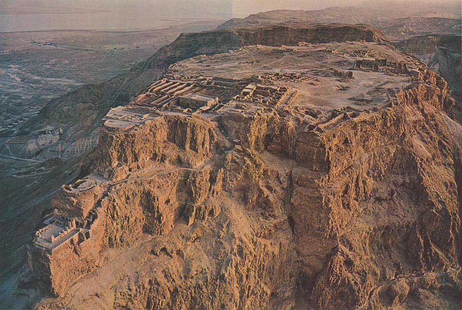 A picture of Masada taken from crystallinks.com