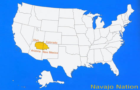 Location of Navajo Nation