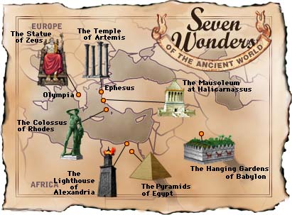 Image result for the seven wonders of the ancient world