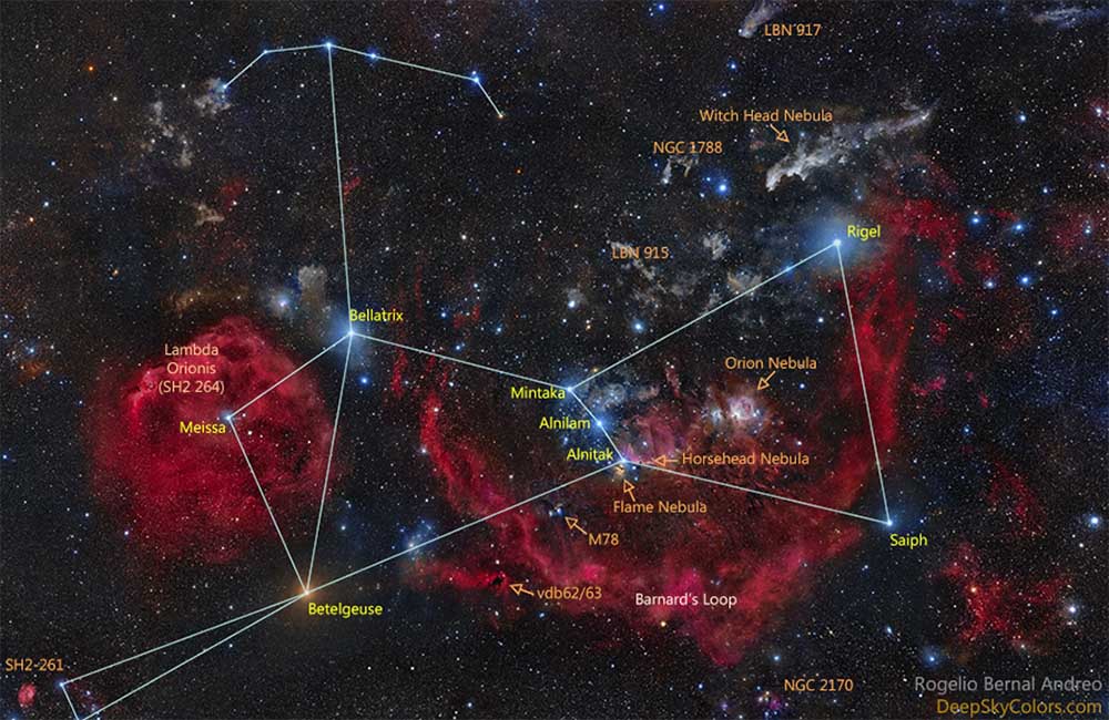 GW Orionis in the constellation of Orion