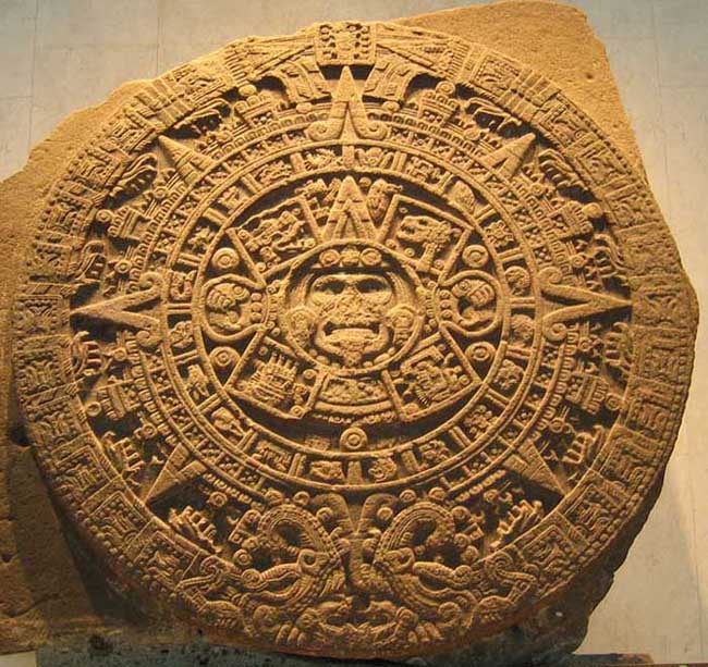 Aztec Calendar Sun Stone Crystalinks